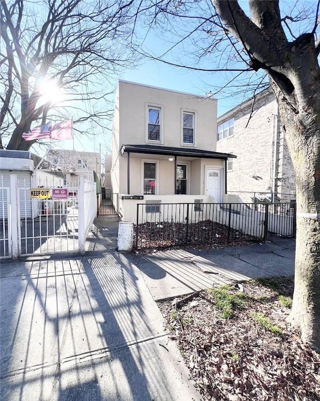 exterior space with a porch