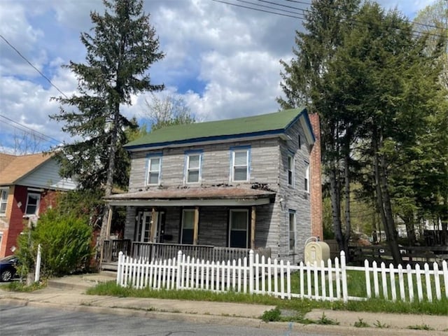 view of front of home with a porch