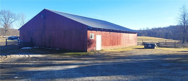 view of outdoor structure