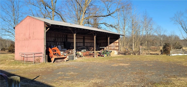 view of outbuilding