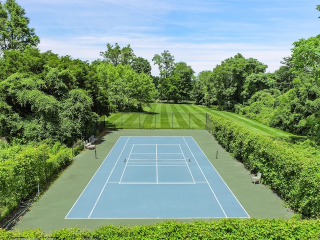 view of sport court