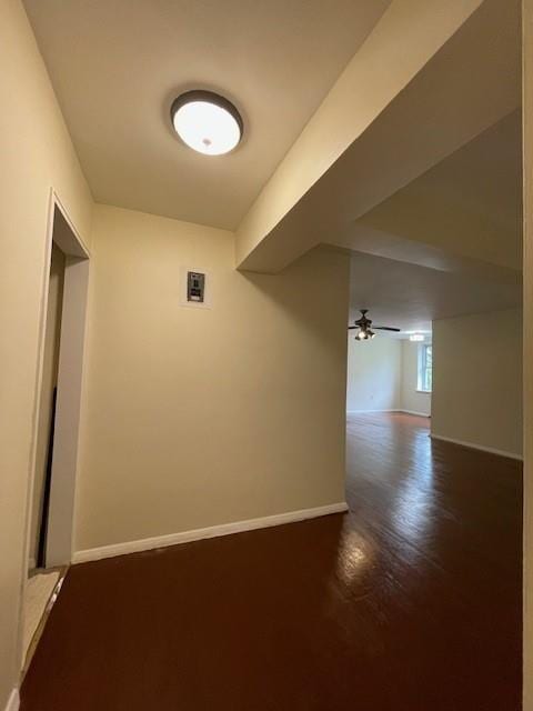30 S Cole Ave Unit 3E, Spring Valley, NY 10977 - hallway with dark wood-style flooring and baseboards