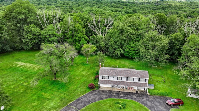 138 Reinhardt Rd, Middletown, NY 10940 - aerial view of property and surrounding area featuring a forest