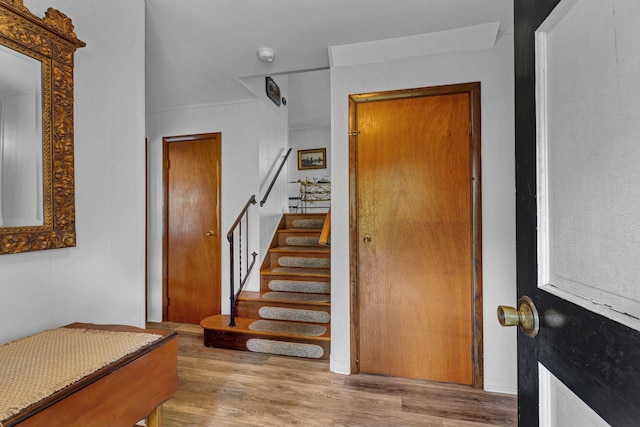 138 Reinhardt Rd, Middletown, NY 10940 - stairway featuring wood finished floors