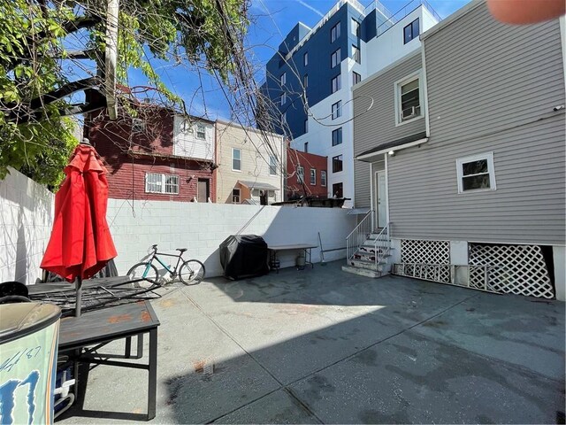 view of patio featuring grilling area