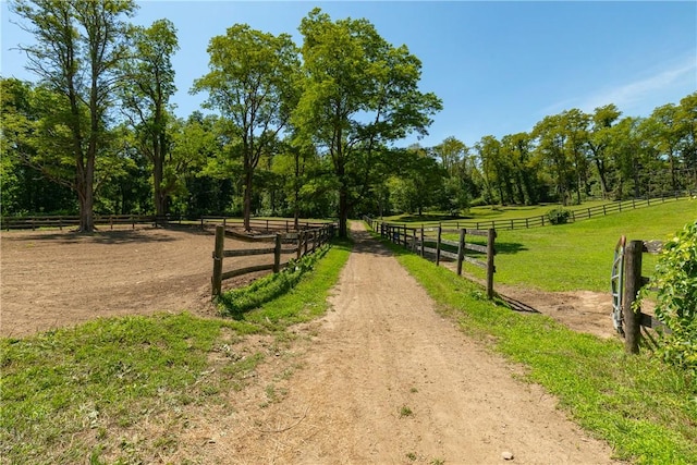 view of home's community with a rural view