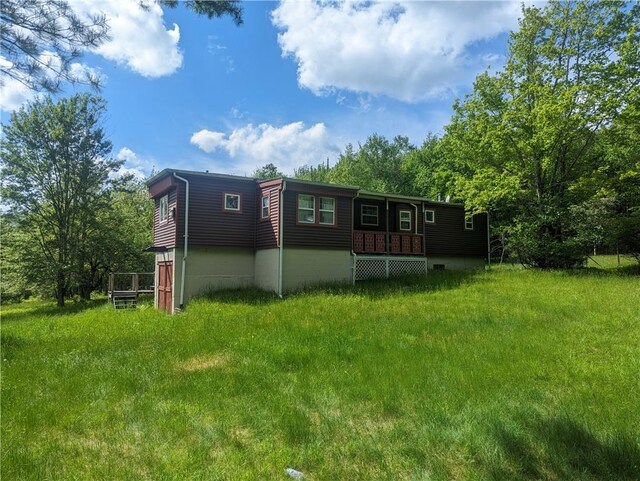 view of rear view of property