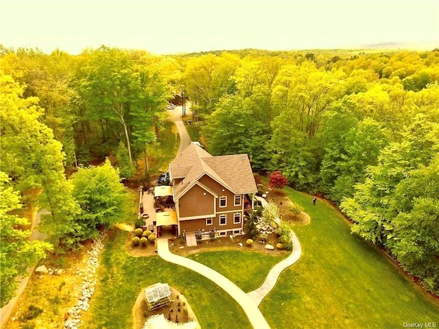 birds eye view of property