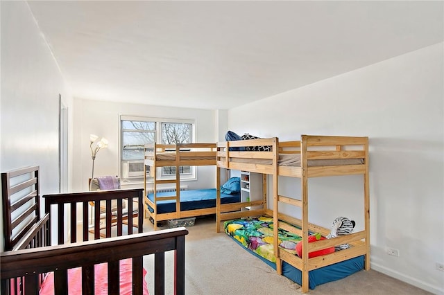 bedroom featuring carpet flooring