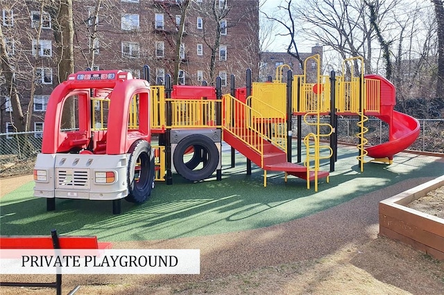 view of jungle gym