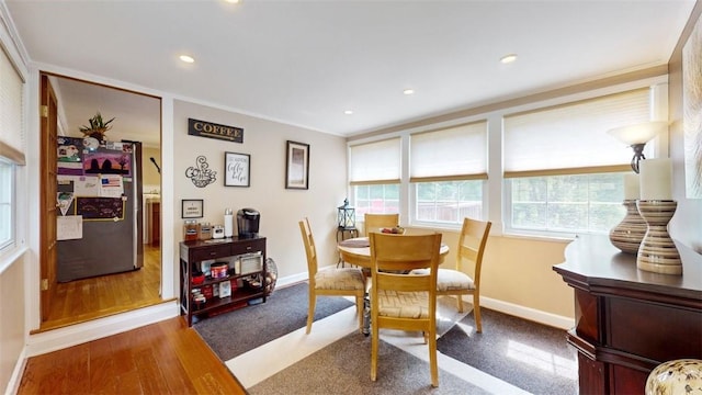 59 Ludingtonville Rd, Holmes, NY 12531 - dining space featuring recessed lighting, baseboards, and wood finished floors
