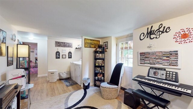 59 Ludingtonville Rd, Holmes, NY 12531 - office featuring separate washer and dryer and wood finished floors