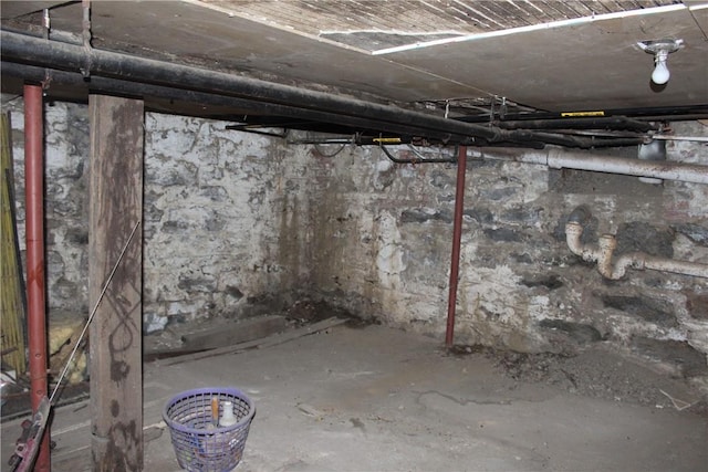 view of basement