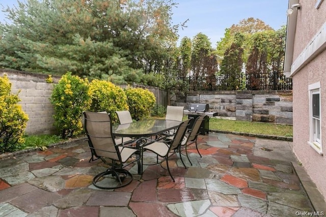 view of patio / terrace featuring grilling area