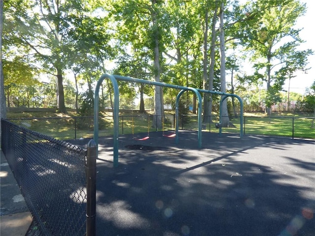 exterior space featuring a playground