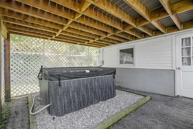 7 Joan Ln, Wappingers Falls, NY 12590 - view of patio / terrace with a hot tub
