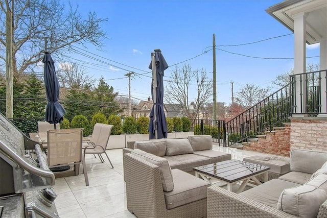 view of patio / terrace with outdoor lounge area