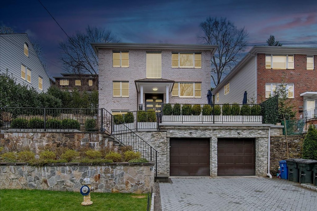 view of front of house featuring a garage