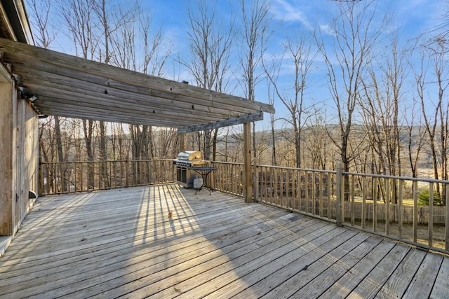 view of wooden terrace