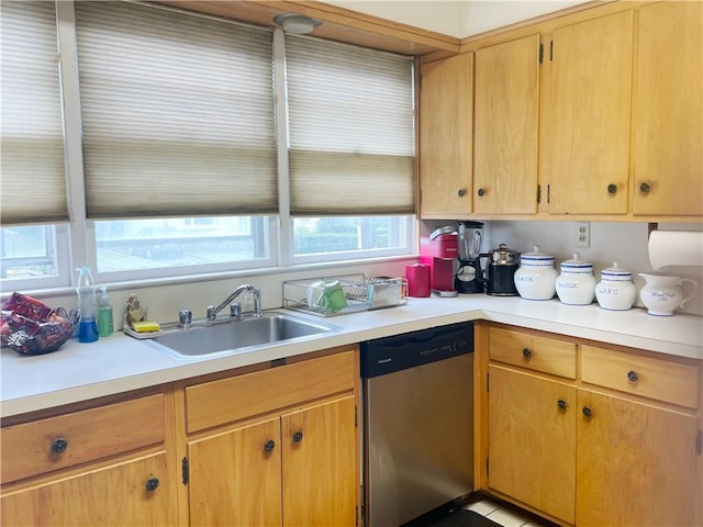 kitchen featuring dishwasher and sink