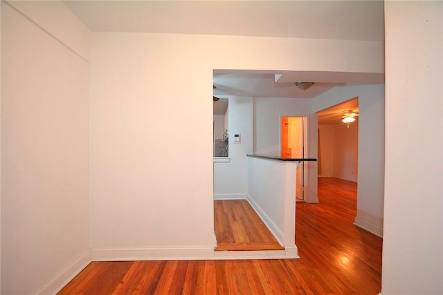 interior space with wood-type flooring