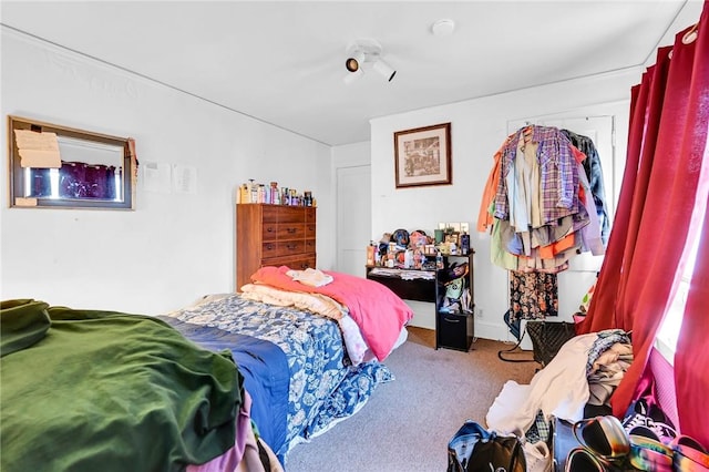 bedroom with carpet flooring