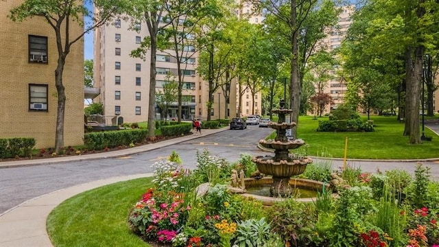 view of home's community featuring a yard