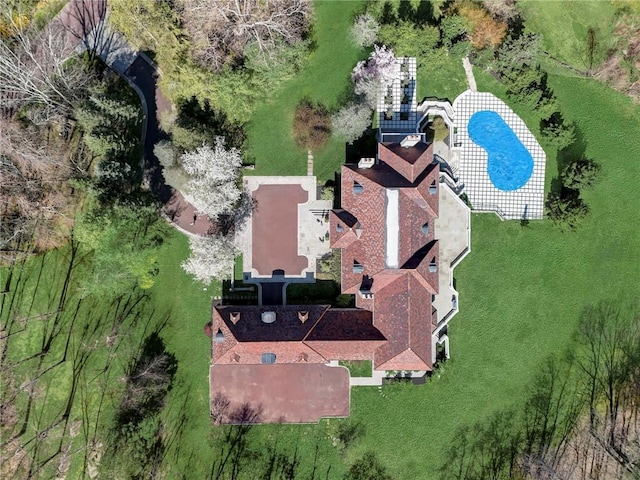 birds eye view of property