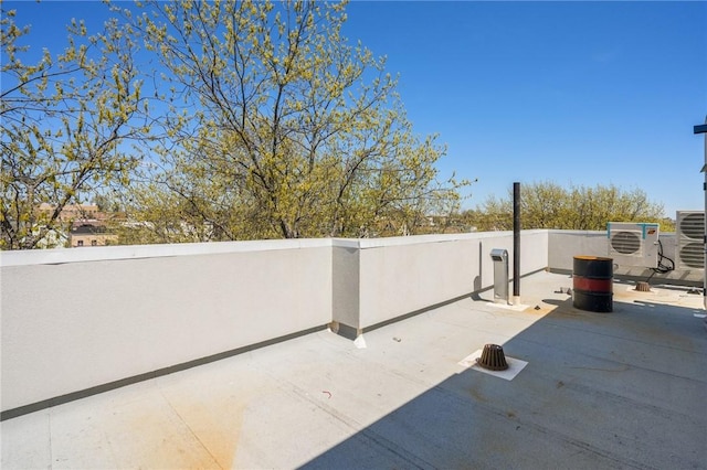 view of patio / terrace with ac unit