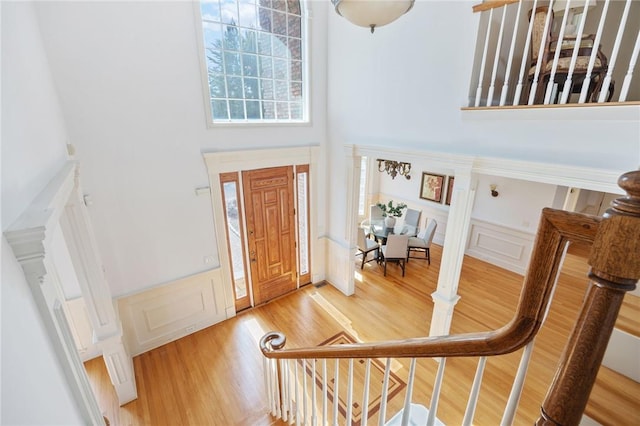 entryway featuring hardwood / wood-style floors