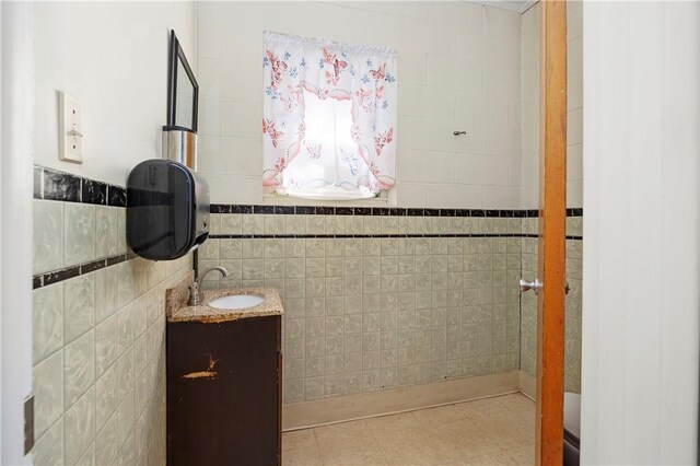 18 N Franklin St, Athens, NY 12015 - bathroom with vanity and tile walls