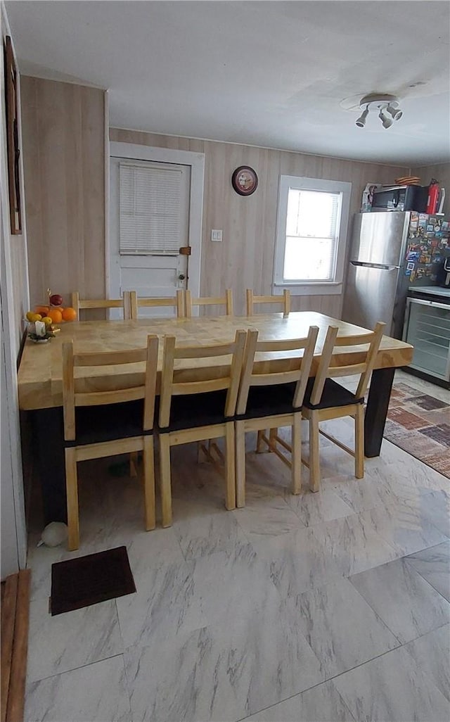 view of dining area