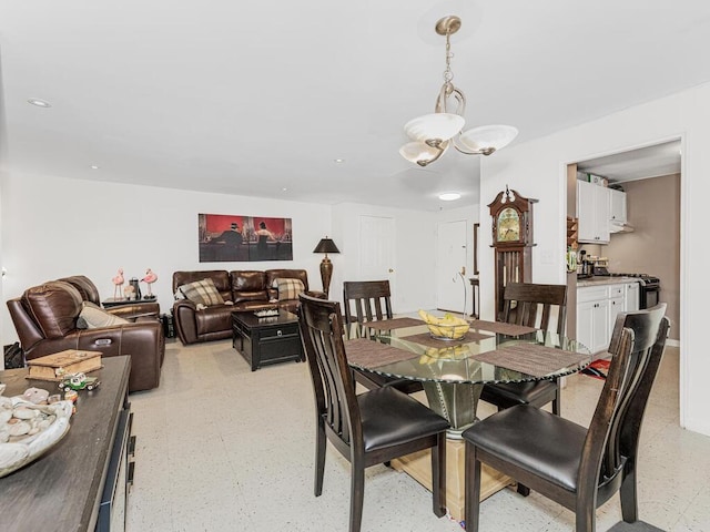 view of dining area