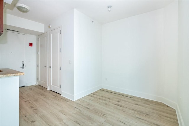 interior space featuring light hardwood / wood-style flooring