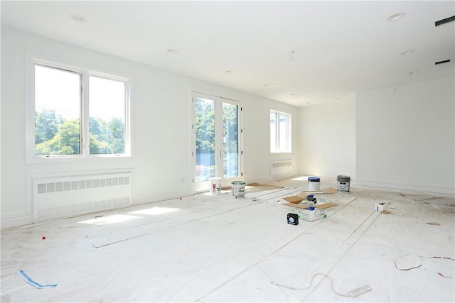 empty room with radiator