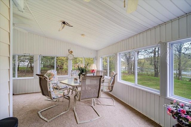 307 Beaver Lake Rd, Livingston Manor, NY 12758 - sunroom with lofted ceiling, outdoor dining space, and plenty of natural light