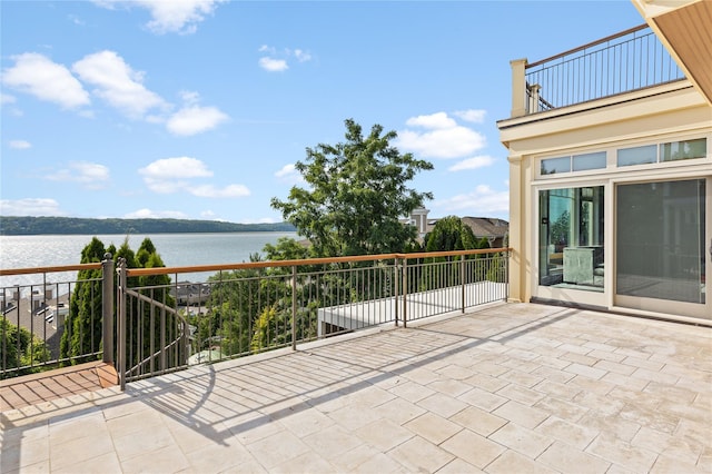 33 Livingston Ave, Dobbs Ferry, NY 10522 - view of patio with a balcony and a water view