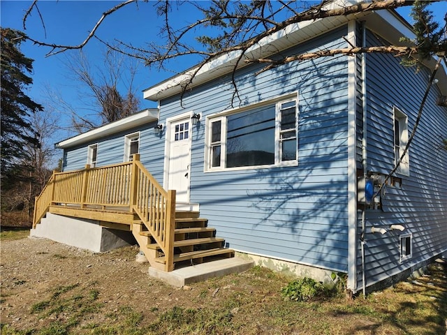 view of rear view of property