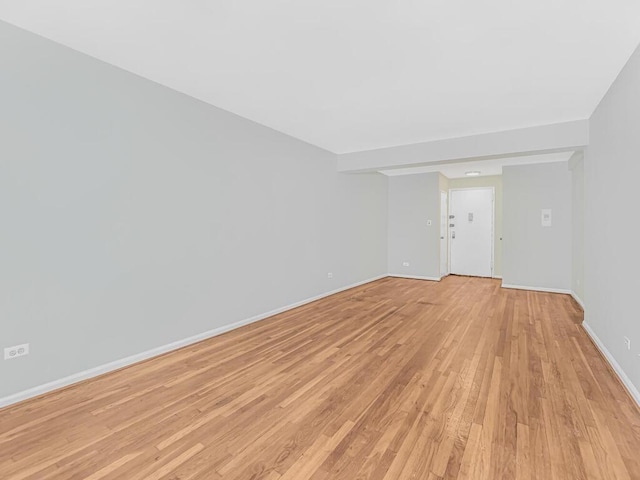 empty room featuring light hardwood / wood-style floors