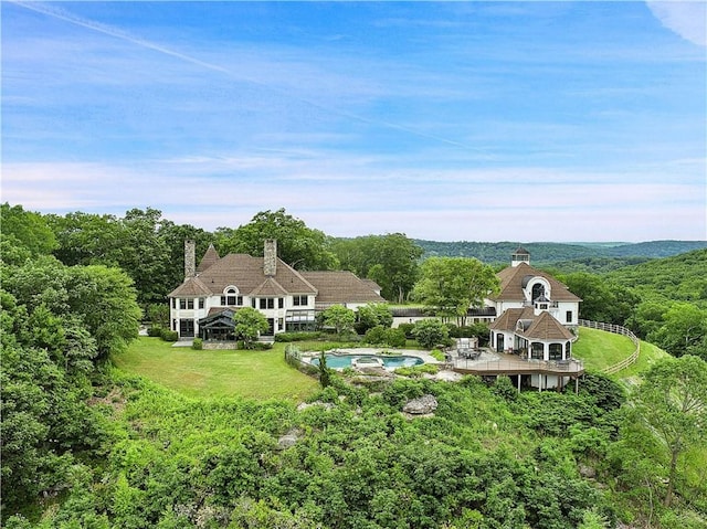 birds eye view of property