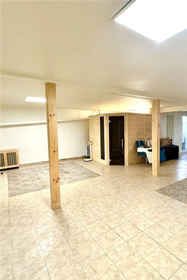 view of basement