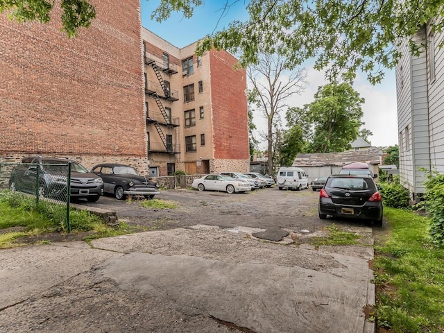 view of vehicle parking