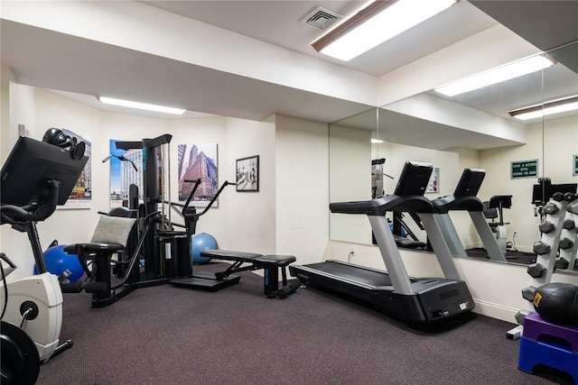 view of exercise room