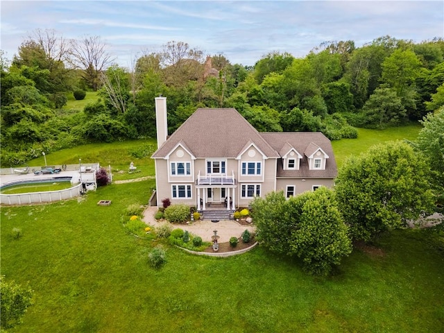 birds eye view of property