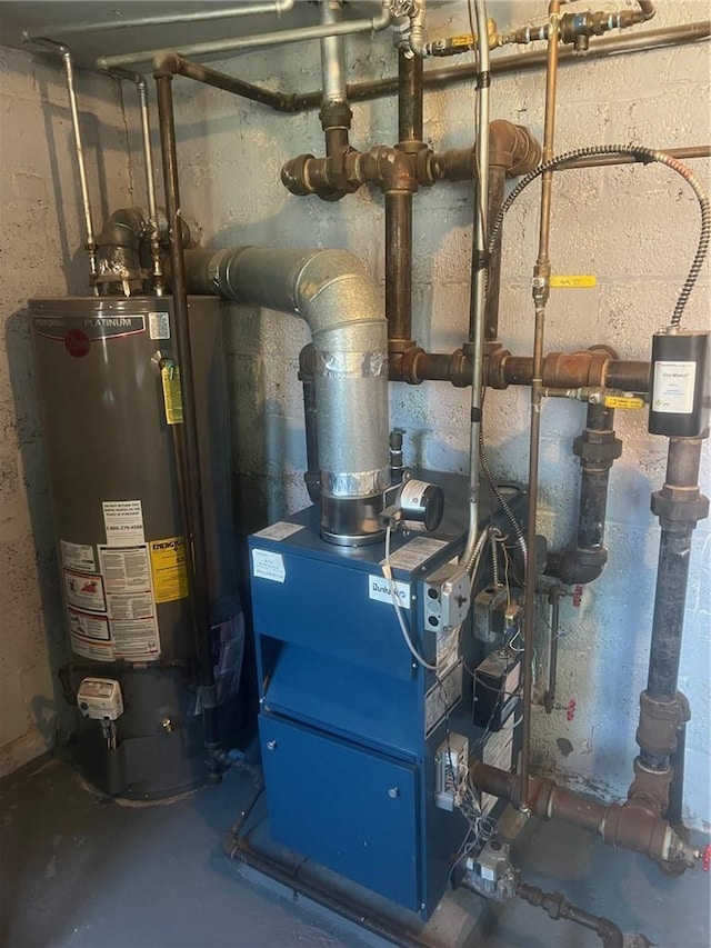 1357 Waring Ave, Bronx, NY 10469 - utility room featuring water heater