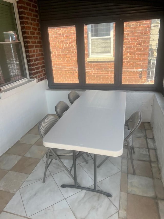 view of dining area