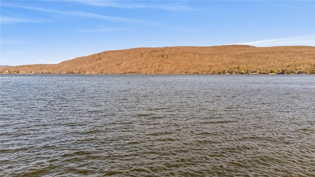 property view of water featuring a mountain view