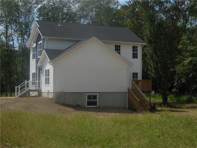 view of side of property