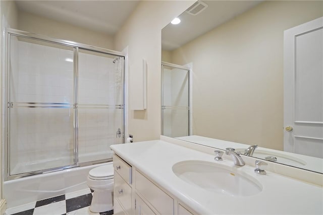 9 Lincoln Woods, Purchase, NY 10577 - full bathroom with shower / bath combination with glass door, vanity, and toilet