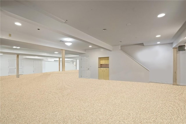 9 Lincoln Woods, Purchase, NY 10577 - basement with carpet